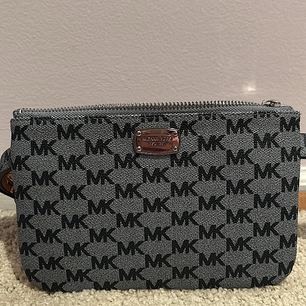 Michael Kors Blue Mini Adjustable Waist Pack (Small)